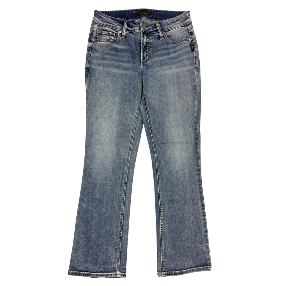 NWOT Silver Jeans Co Elyse Slim Boot Mid Rise Jeans Blue W27 L29
Casual